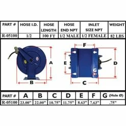 Alternative view of Best Pirce 🔥 Rapid Air Hose Reel 1/2 In. X 100 Ft. R-05100 🧨