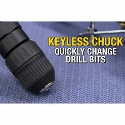 New ✔️ Eastwood 3/8 Inch Composite Drill W/ Keyless Chuck 👍 -Eastwood shop p31662 5 1