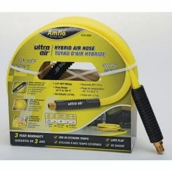 Outlet ⌛ Amflo Ultra Air Premium Hybrid Air Hose 25' X 3/8 Inch 🤩