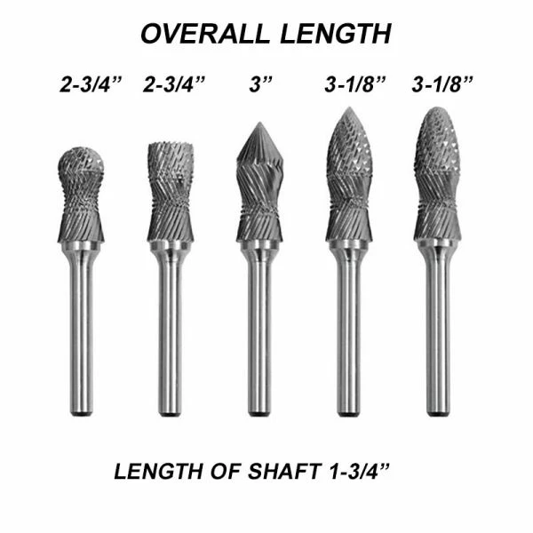 Outlet ⌛ Eastwood 5 Piece Curved Body Carbide Burr Set 😉 6 Outlet ⌛ Eastwood 5 Piece Curved Body Carbide Burr Set 😉 - Image 4