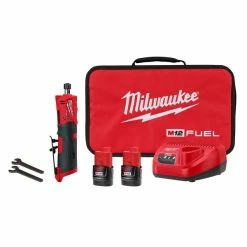 Flash Sale 😉 Milwaukee M12 FUEL 1/4 In. Straight Die Grinder 2 Battery Kit 2486-22 🛒