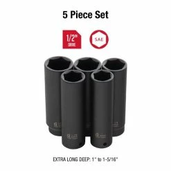 Discount ๐ Sunex 1/2" Dr. 5 Pc. Extra Deep SAE Impact Socket Set 2845 ๐ 6 Discount ๐ Sunex 1/2" Dr. 5 Pc. Extra Deep SAE Impact Socket Set 2845 ๐ -Eastwood shop p61267 1 1