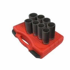 Coupon 🤩 Sunex 1/2" Dr 12pt 8pc Spindle Nut Impact Socket Set 2835 😀