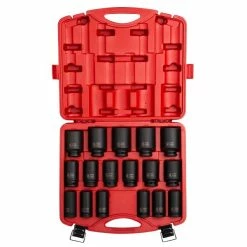 Hot Sale 🌟 Sunex 17 Pc 3/4" Drive Deep Metric Impact Socket Set 4686 👏
