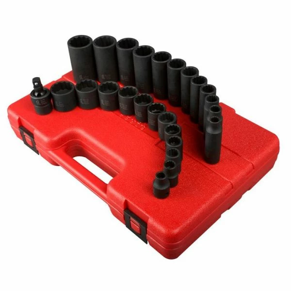 Hot Sale ๐ฅ Sunex 25 Pcs 3/8" Dr. 12Pt SAE Impact Socket Set 3326 ๐ 3 Hot Sale ๐ฅ Sunex 25 Pcs 3/8" Dr. 12Pt SAE Impact Socket Set 3326 ๐