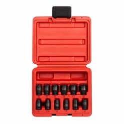 Best Sale 🎉 Sunex 1/4" Dr. 12pc Magnetic Metric Impact Socket Set 1822 💯