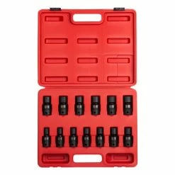 Buy 👏 Sunex 13pc 1/2" Dr. Metric Universal Impact Socket Set 2665 😉