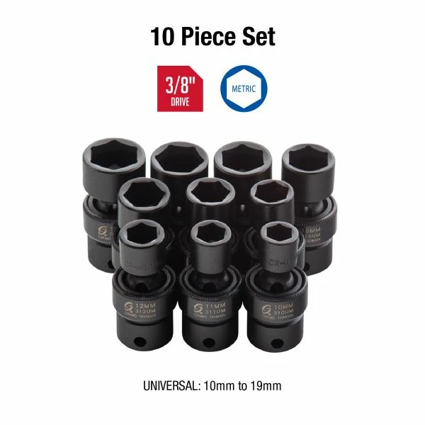 Buy ๐ Sunex 10 Pc. 3/8" Dr. Metric Universal Impact Socket Set 3657 โ 4 Buy ๐ Sunex 10 Pc. 3/8" Dr. Metric Universal Impact Socket Set 3657 โ - Image 2
