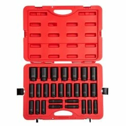 Cheapest 🎁 Sunex 26pc 1/2" Drive Deep Metric Impact Socket Set 2646 🌟