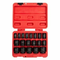 Outlet ⌛ Sunex 19pc 1/2" Dr. SAE Impact Socket Set 2640 💯