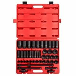 Flash Sale 🎉 Sunex 43pc 1/2" Dr. SAE Master Impact Socket Set 2568 🎉