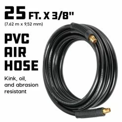 Alternative view of Deals ✨ Powerbuilt 25 Foot By 3/8 Inch PVC Air Hose 642134 🎁