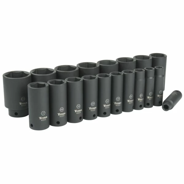 Best deal 🌟 Titan Tools 19 Pc. 1/2 In. Drive SAE Deep Impact Socket Set 42319 🧨 3 Best deal 🌟 Titan Tools 19 Pc. 1/2 In. Drive SAE Deep Impact Socket Set 42319 🧨
