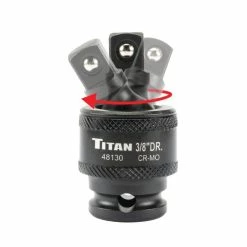 Alternative view of Best Pirce 🛒 Titan Tools 3 Pc. Impact Socket Universal Joint Set 40160 🌟