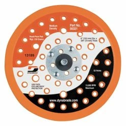 Brand new 🔔 Dynabrade 6 In. Dia. Vacuum Disc Pad Hook-Face 52 Holes 56321 😀