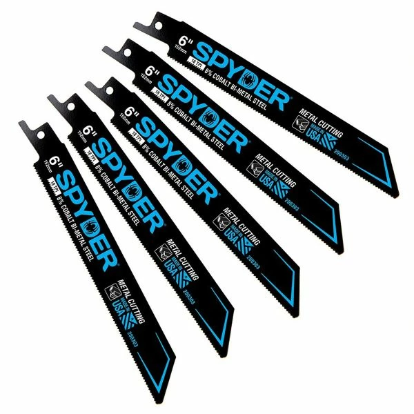 Hot Sale 🔥 Spyder Products 5 Piece Black Series Bi Metal Reciprocating Saw Blades 18 - 6 In. 200303 😉 3 Hot Sale 🔥 Spyder Products 5 Piece Black Series Bi Metal Reciprocating Saw Blades 18 - 6 In. 200303 😉