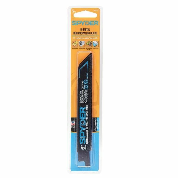 Best Sale โจ Spyder Products 5 Piece Black Series Bi Metal Reciprocating Saw Blades 10/14 - 6 In. 200302 ๐ฅฐ 4 Best Sale โจ Spyder Products 5 Piece Black Series Bi Metal Reciprocating Saw Blades 10/14 - 6 In. 200302 ๐ฅฐ - Image 2