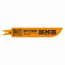 Best Sale 🧨 Spyder Products 3x3 Reciprocating Saw Blade - 10/14 X 14 TPI - 6 In. 200203 😉