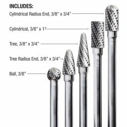 Coupon 🤩 Eastwood 5 Piece Long Shaft Carbide Burr Set 😀 -Eastwood shop p 3 p33115 1