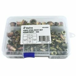 Promo ❤️ Astro Pneumatic 120pc Steel Rivet Nut Assortment - SAE RN120 💯 -Eastwood shop p 3 p33226 1